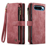 Google Pixel 10 Pro XL Caseme C30 Multifunktionel Pung - Rød