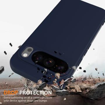 Google Pixel 10 Pro XL Liquid Silikone Cover - MagSafe Kompatibel - Mørkeblå