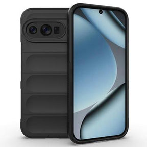 Google Pixel 10/10 Pro Rugged TPU Cover - Sort