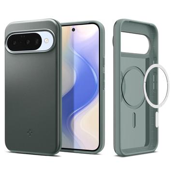 Google Pixel 10/10 Pro Spigen Thin Fit Mag MagSafe Cover - Salviegrøn