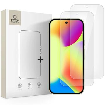 Google Pixel 9/9 Pro/10/10 Pro Tech-Protect Glass Fit+ Skærmbeskyttelse Hærdet Glas - 2 stk. - Klar