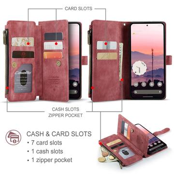 Google Pixel 10a Caseme C30 Multifunktionel Pung - Rød