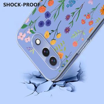 Google Pixel 10a TPU-cover med blomstermønster - tusindfryd