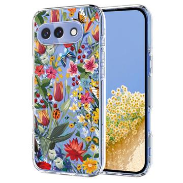 Google Pixel 10a TPU-cover med blomstermønster - Liljer