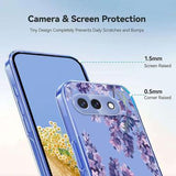 Google Pixel 10a TPU-cover med blomstermønster - Blåregn
