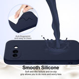 Google Pixel 10a Liquid Silikone Cover - MagSafe Kompatibel - Mørkeblå