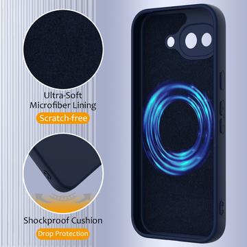 Google Pixel 10a Liquid Silikone Cover - MagSafe Kompatibel - Mørkeblå