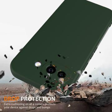 Google Pixel 10a Liquid Silikone Cover - MagSafe Kompatibel - Mørkegrøn