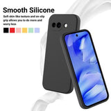 Google Pixel 10a Flydende silikone cover med håndrem - sort