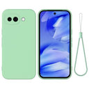 Google Pixel 10a Flydende silikone cover med håndrem - grøn