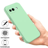 Google Pixel 10a Flydende silikone cover med håndrem - grøn