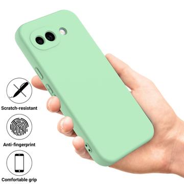 Google Pixel 10a Flydende silikone cover med håndrem - grøn