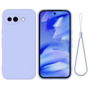 Google Pixel 10a Flydende silikone cover med håndrem - Lilla
