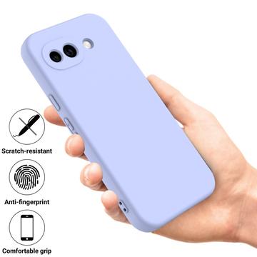 Google Pixel 10a Flydende silikone cover med håndrem - Lilla