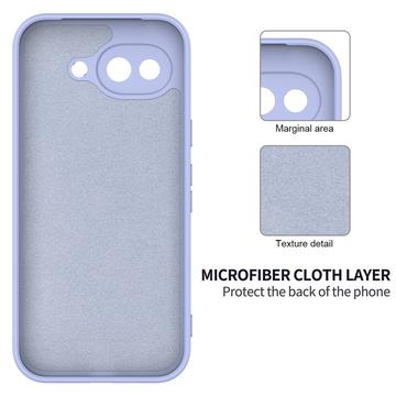 Google Pixel 10a Flydende silikone cover med håndrem - Lilla
