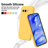 Google Pixel 10a Flydende silikone cover med håndrem - gul