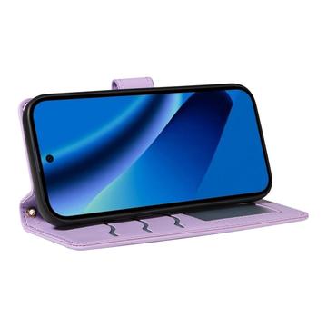 Google Pixel 10a Luksus Vatteret Pung - lilla