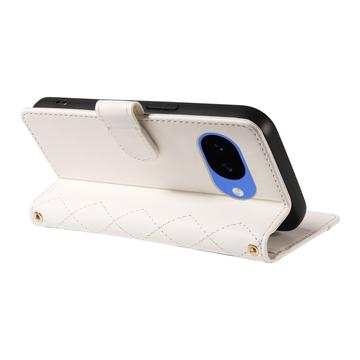 Google Pixel 10a Luksus Vatteret Pung - hvid