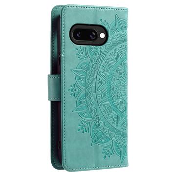 Google Pixel 10a Mandala Series Etui med Pung - Grøn