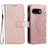 Google Pixel 10a Mandala Series Etui med Pung - Pink