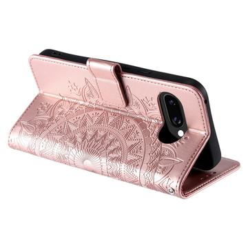 Google Pixel 10a Mandala Series Etui med Pung - Pink