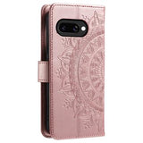 Google Pixel 10a Mandala Series Etui med Pung - Pink