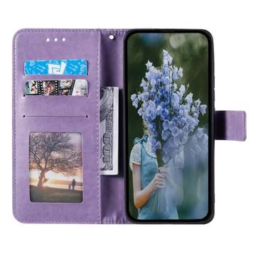 Google Pixel 10a Mandala Series Etui med Pung - Lilla