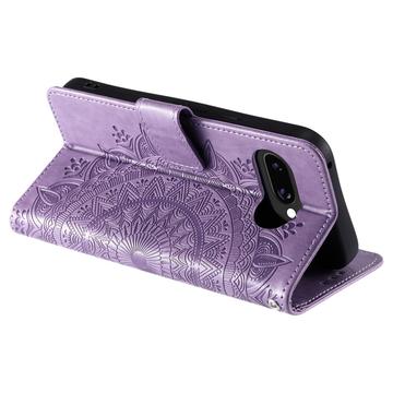 Google Pixel 10a Mandala Series Etui med Pung - Lilla