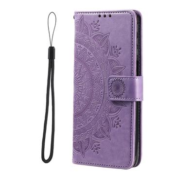 Google Pixel 10a Mandala Series Etui med Pung - Lilla