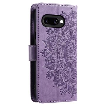 Google Pixel 10a Mandala Series Etui med Pung - Lilla