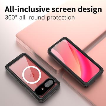 Google Pixel 10a Redpepper IP68 Magnetisk Vandtæt Cover - Sort