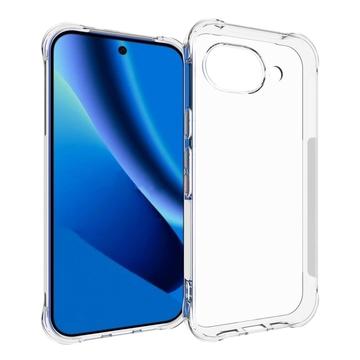 Google Pixel 10a Stødsikkert Silikone Cover - Gennemsigtig
