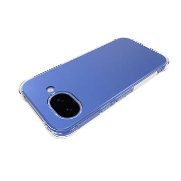 Google Pixel 10a Stødsikkert Silikone Cover - Gennemsigtig