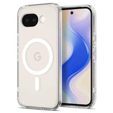 Google Pixel 10a Spigen Ultra Hybrid Mag Cover - Hvid / Klar