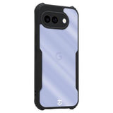 Google Pixel 10a Tactical Quantum Stealth Cover med forstærkede hjørner - klar / sort