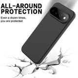 Google Pixel 11 Flydende silikone cover med håndrem - sort