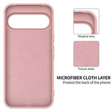 Google Pixel 11 Flydende silikone cover med håndrem - Pink
