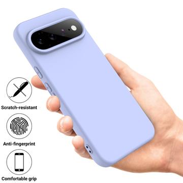 Google Pixel 11 Flydende silikone cover med håndrem - Lilla