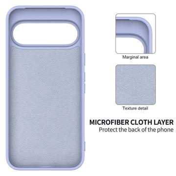 Google Pixel 11 Flydende silikone cover med håndrem - Lilla