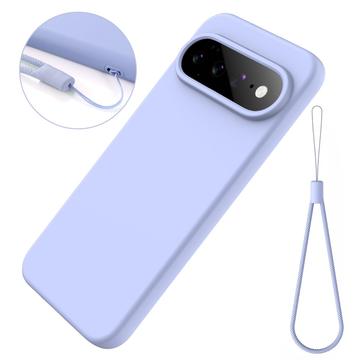 Google Pixel 11 Flydende silikone cover med håndrem - Lilla