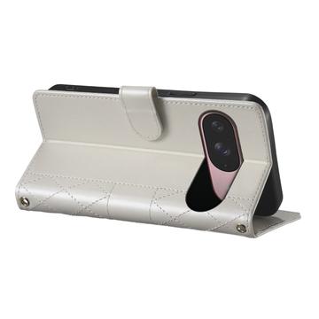 Google Pixel 11/11 Pro Luksus Vatteret Pung - hvid
