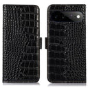 Google Pixel 11 Pro XL Crocodile Series Læderpung med RFID - Sort