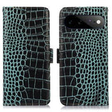 Google Pixel 11 Pro XL Crocodile Series Læderpung med RFID - Grøn