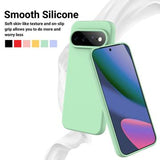 Google Pixel 11 Pro XL Flydende silikone cover med håndrem - grøn
