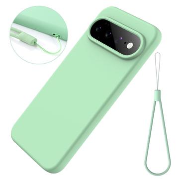 Google Pixel 11 Pro XL Flydende silikone cover med håndrem - grøn