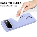 Google Pixel 11 Pro XL Flydende silikone cover med håndrem - Lilla