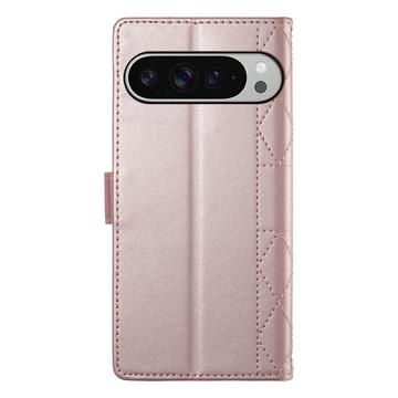 Google Pixel 11 Pro XL Luksus Vatteret Pung - rosaguld