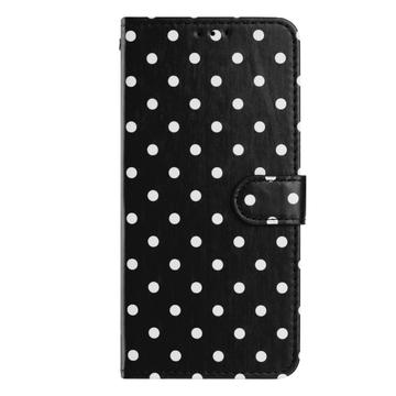 Google Pixel 11 Pro XL Pung Etui med Prikket Mønster - Sort