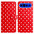 Google Pixel 11 Pro XL Pung Etui med Prikket Mønster - Rød