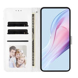 Google Pixel 11 Pro XL Pung Etui med Prikket Mønster - Hvid